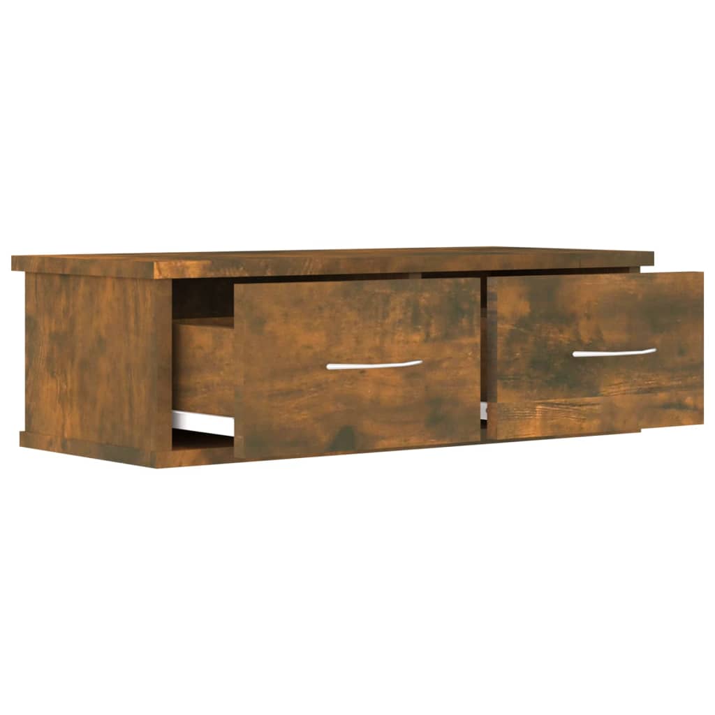 815078 vidaXL Wall Cabinet Smoked Oak 60x26x18,5 cm Engineered Wood
