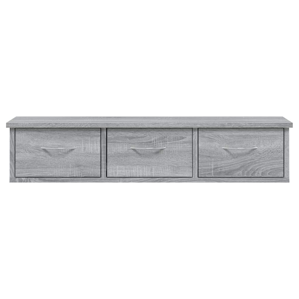 Wall Cabinet Grey Sonoma 88x26x18,5 cm Engineered Wood