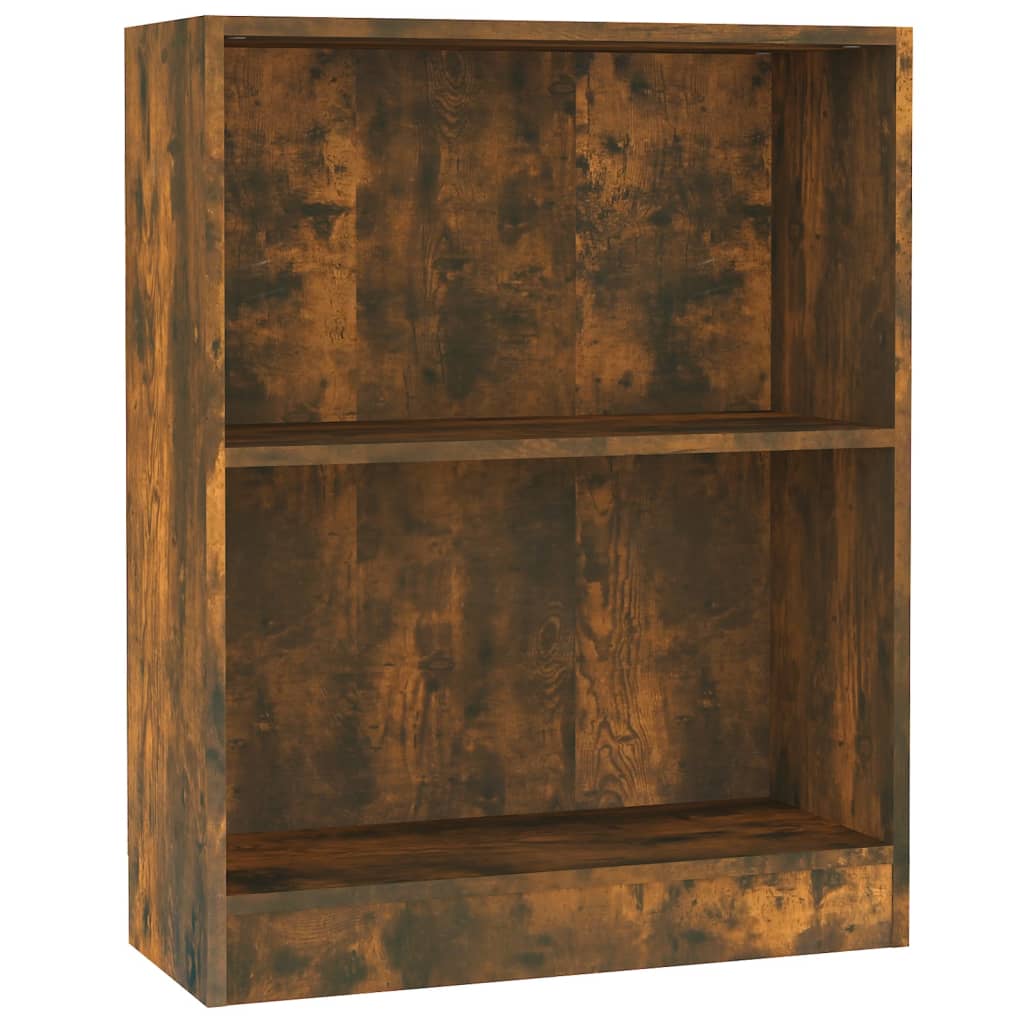 vidaXL Bookshelf Smoked Oak 60x24x76 cm Engineered Wood