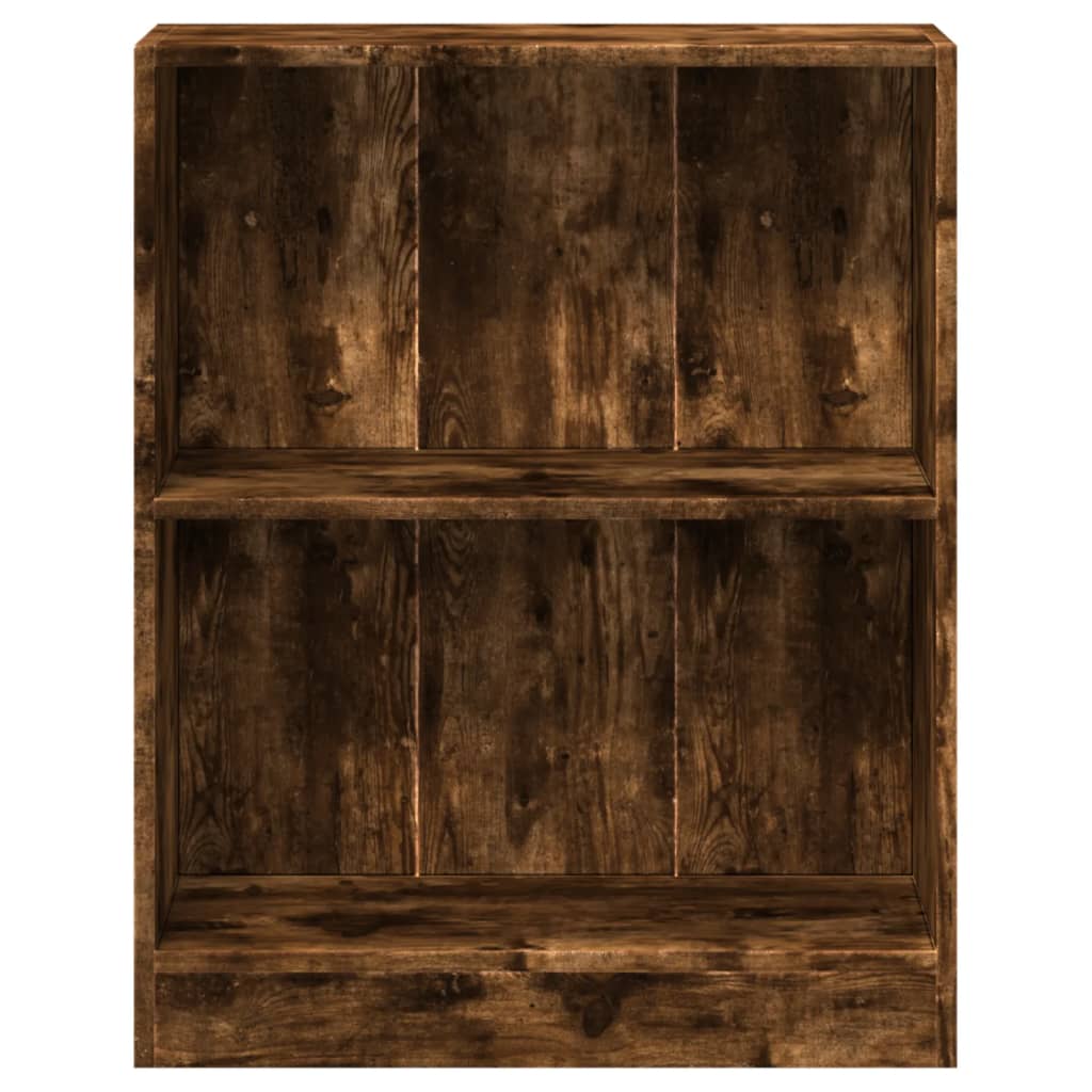 vidaXL Bookshelf Smoked Oak 60x24x76 cm Engineered Wood