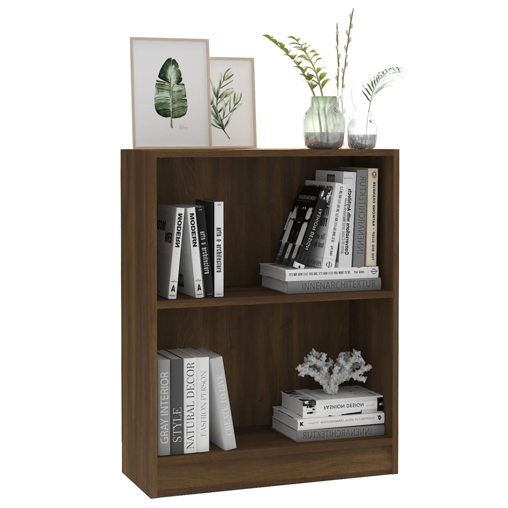 vidaXL Bookshelf Brown Oak 60x24x76 cm Engineered Wood