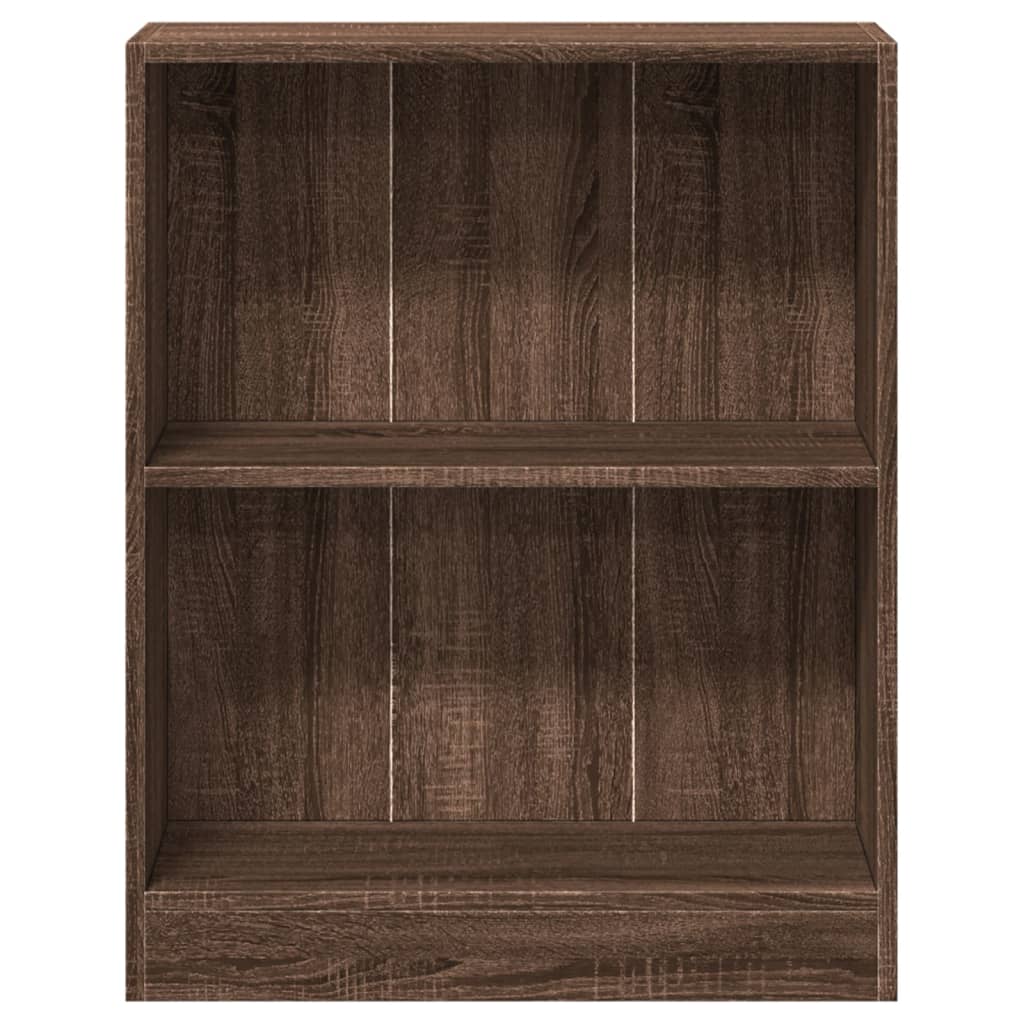 vidaXL Bookshelf Brown Oak 60x24x76 cm Engineered Wood