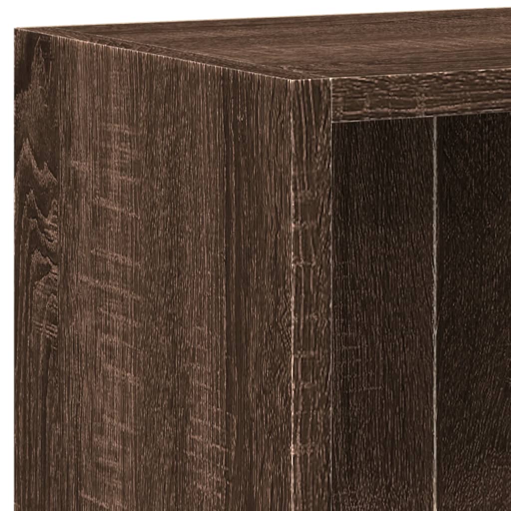 vidaXL Bookshelf Brown Oak 60x24x76 cm Engineered Wood