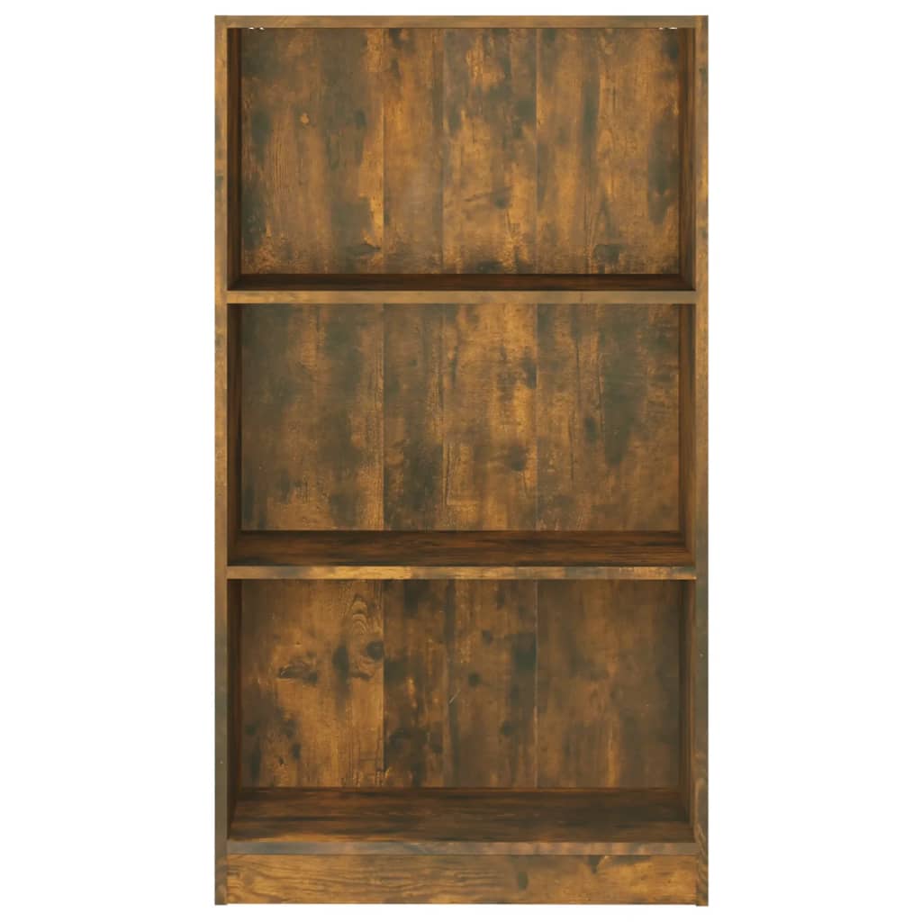 815087 vidaXL Book Cabinet Smoked Oak 60x24x109 cm Engineered Wood