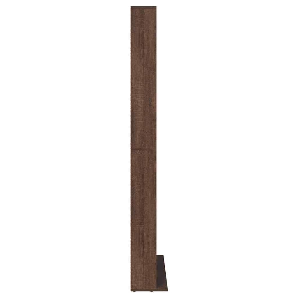 CD Cabinet Brown Oak 102x23x177.5 cm Engineered Wood