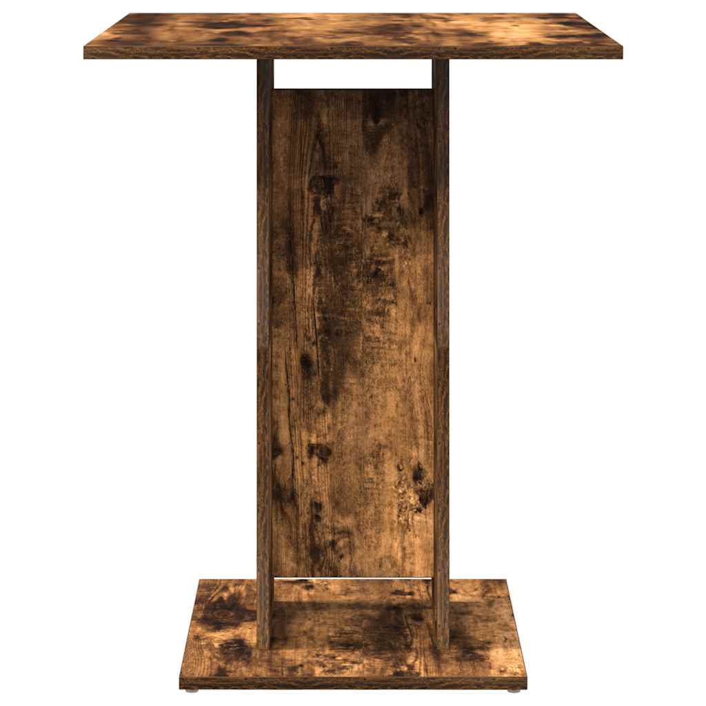 vidaXL Bistro Table Smoked Oak 60x60x75 cm Engineered Wood