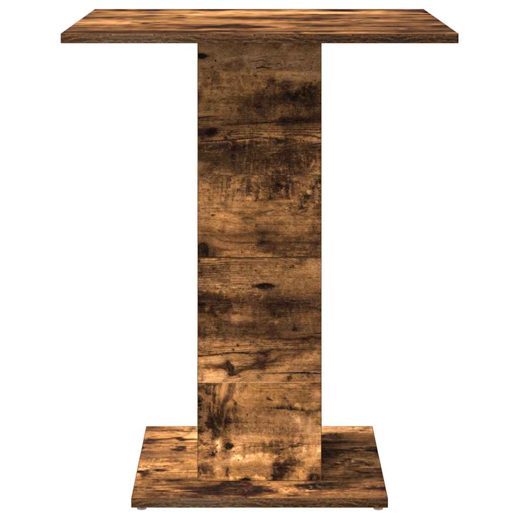 vidaXL Bistro Table Smoked Oak 60x60x75 cm Engineered Wood