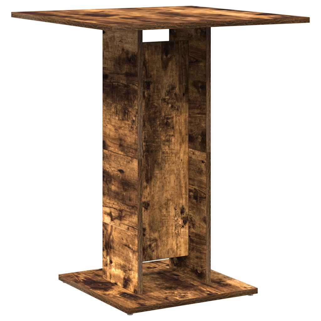 vidaXL Bistro Table Smoked Oak 60x60x75 cm Engineered Wood