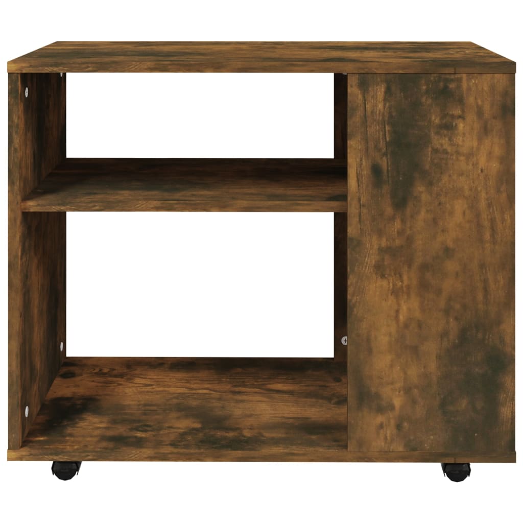 vidaXL Side Table Smoked Oak 70x35x55 cm Engineered Wood