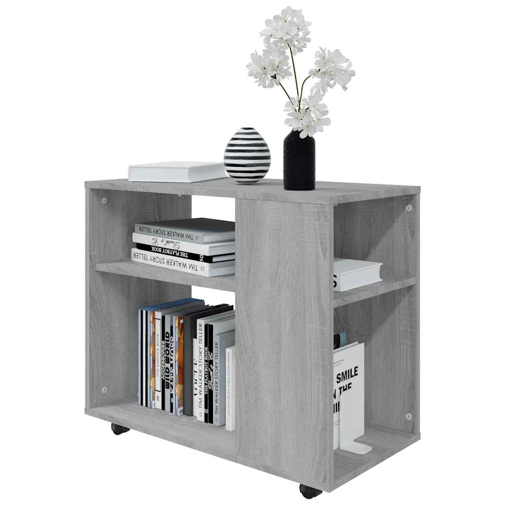 Side Table Grey Sonoma 70x35x55 cm Engineered Wood