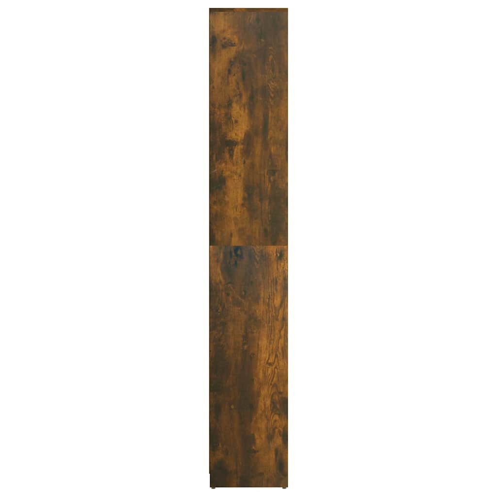 815108 vidaXL Bathroom Cabinet Smoked Oak 30x30x183,5 cm Engineered Wood