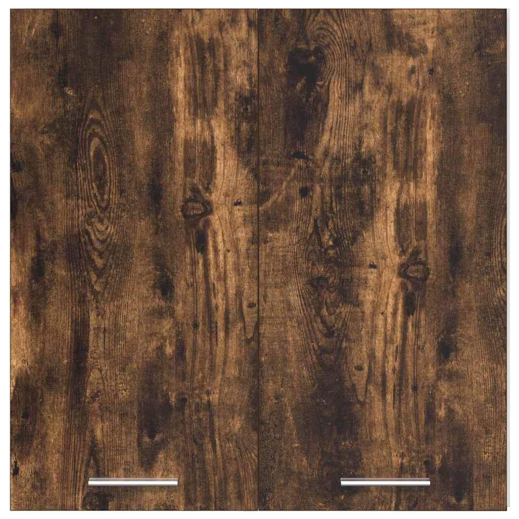 815111 vidaXL Hanging Cabinet "Lyon" Smoked Oak 60x31x60 cm Engineered Wood