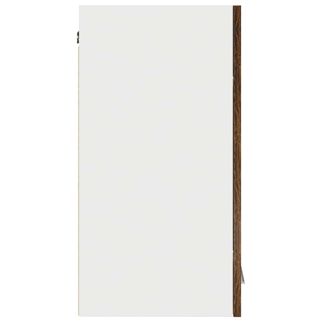 815111 vidaXL Hanging Cabinet "Lyon" Smoked Oak 60x31x60 cm Engineered Wood