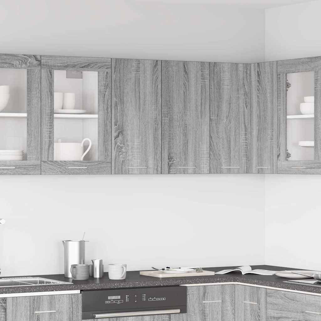 815112 vidaXL Hanging Cabinet "Lyon" Grey Sonoma 60x31x60 cm Engineered Wood