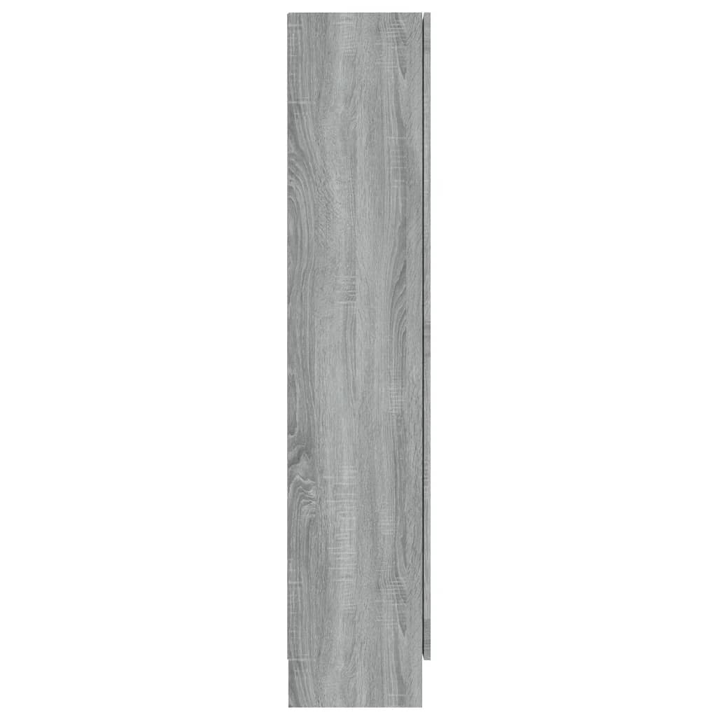 Vitrine Cabinet Grey Sonoma 82,5x30,5x150 cm Engineered Wood