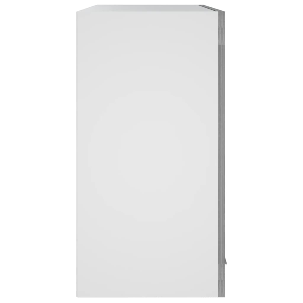 vidaXL Hanging Glass Cabinet Grey Sonoma 60x31x60 cm Engineered Wood