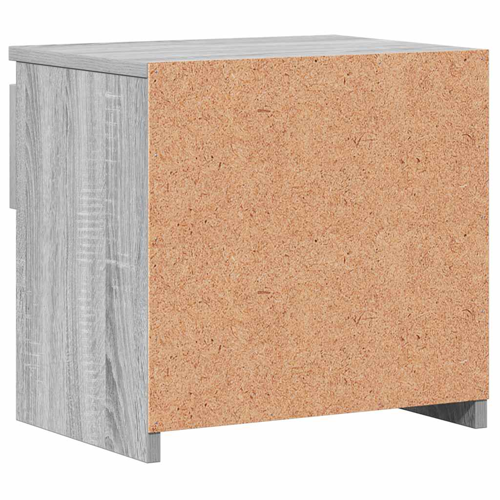 Bedside Cabinets 2 pcs Grey Sonoma 40x30x39 cm Engineered Wood