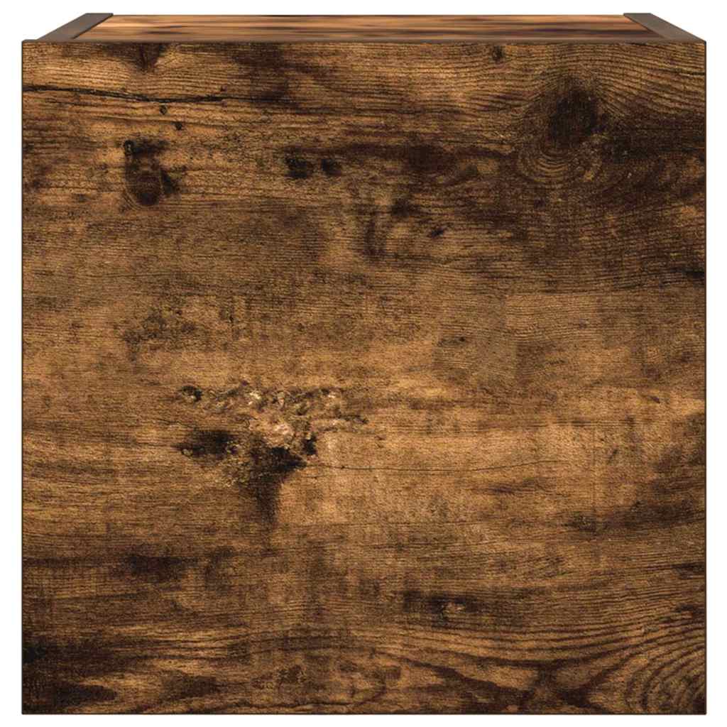 815135 vidaXL Wall Mounted TV Cabinet Smoked Oak 30,5x30x30 cm