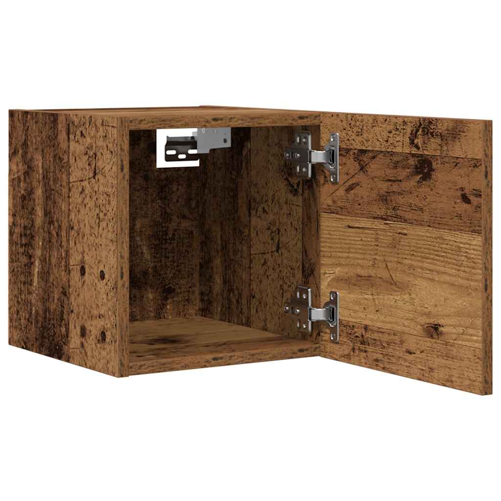 815135 vidaXL Wall Mounted TV Cabinet Smoked Oak 30,5x30x30 cm