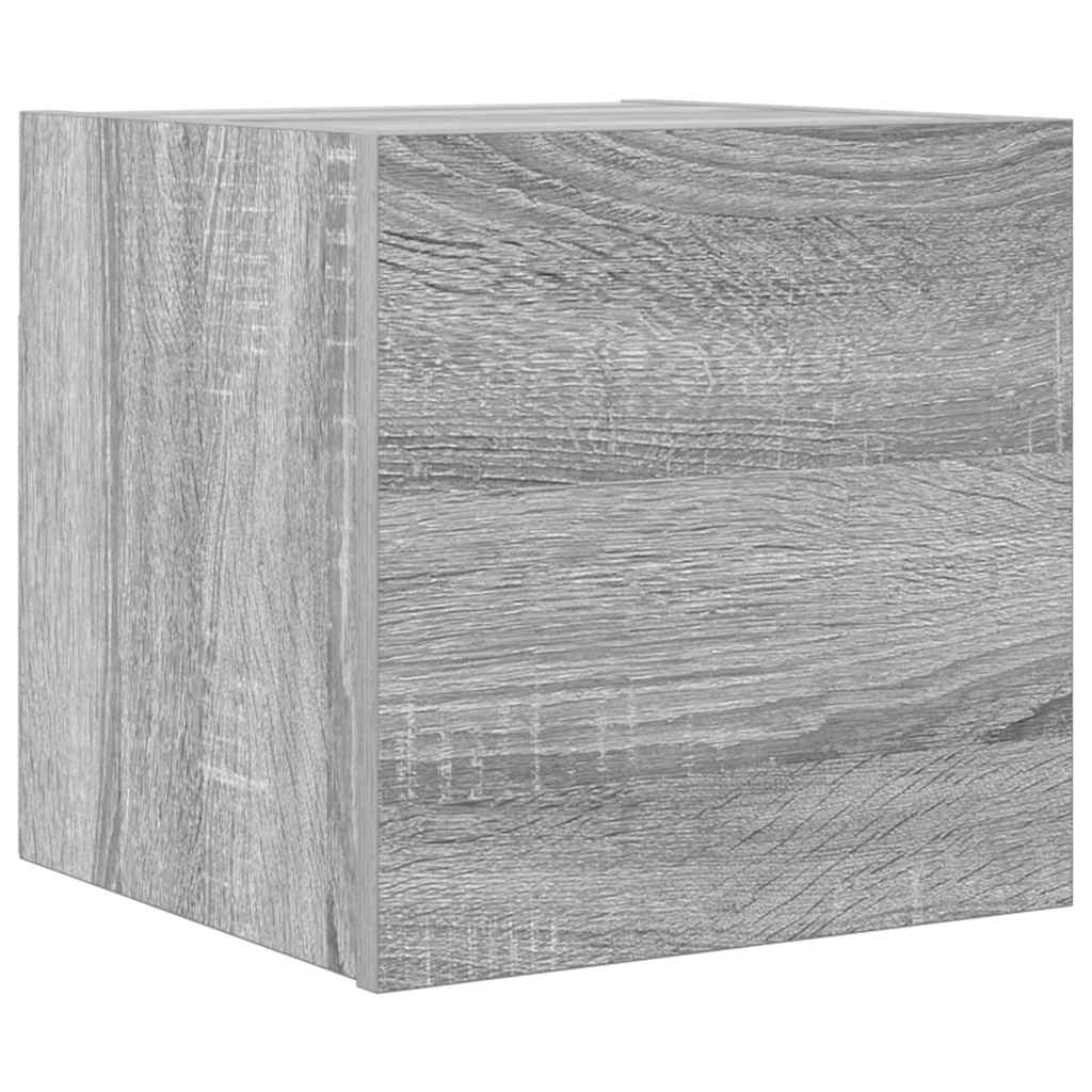 815138 vidaXL Wall Mounted TV Cabinet Grey Sonoma 30,5x30x30 cm