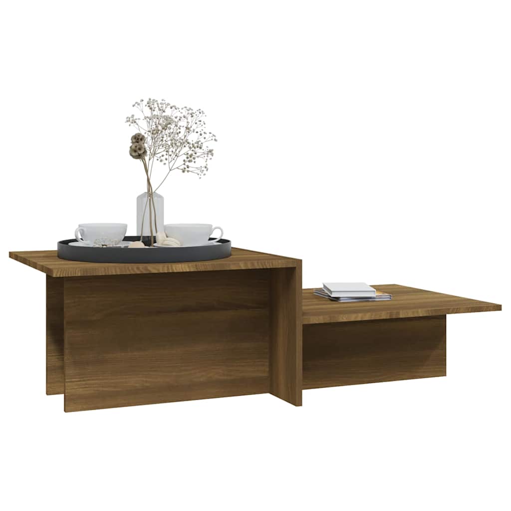 815148 vidaXL Coffee Table Brown Oak 111,5x50x33 cm Engineered Wood