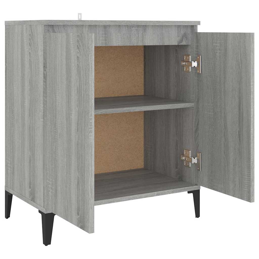 815160 vidaXL Sideboard Grey Sonoma 60x35x70 cm Engineered Wood