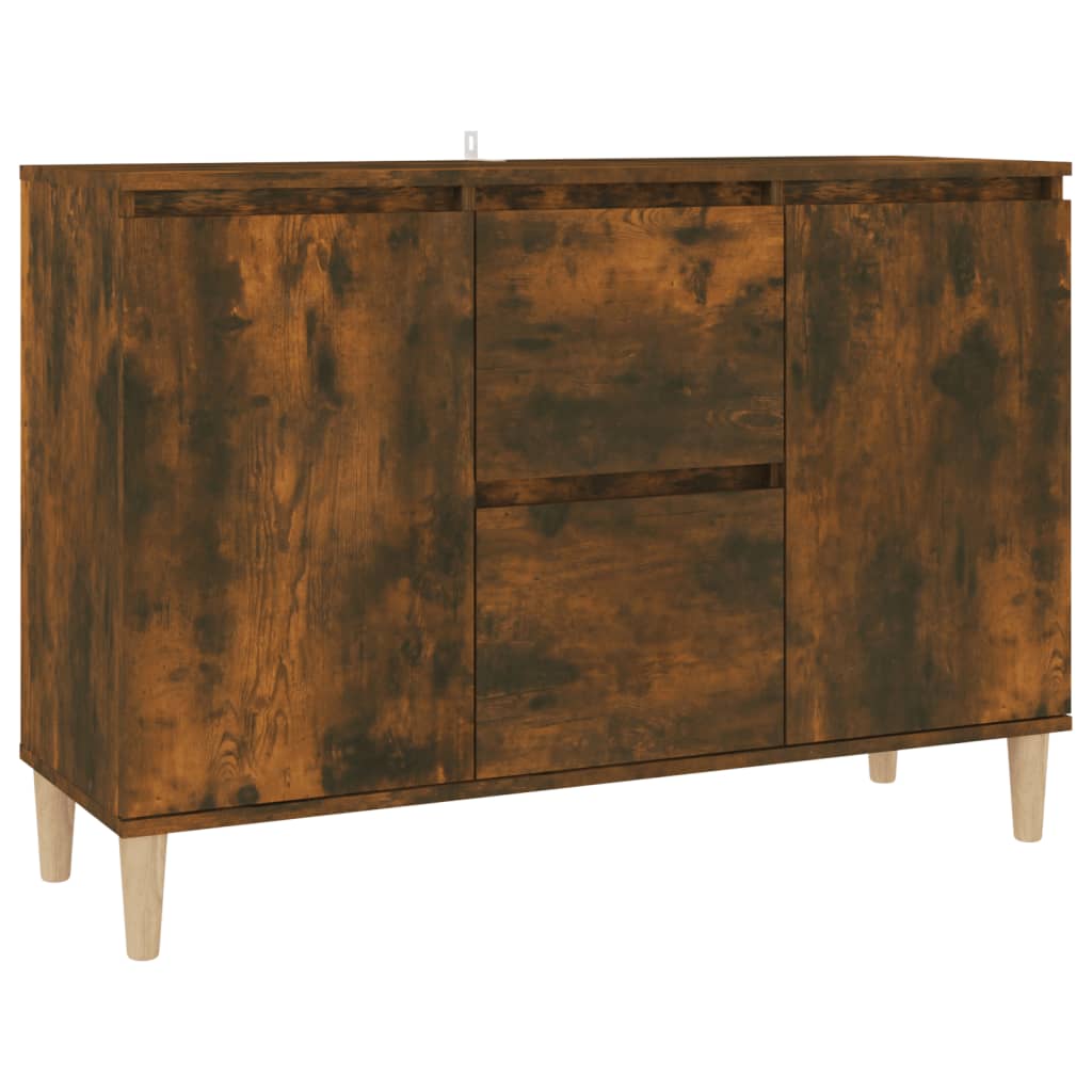 Sideboard Smoked Oak 103.5x35x70 cm Engineered Wood