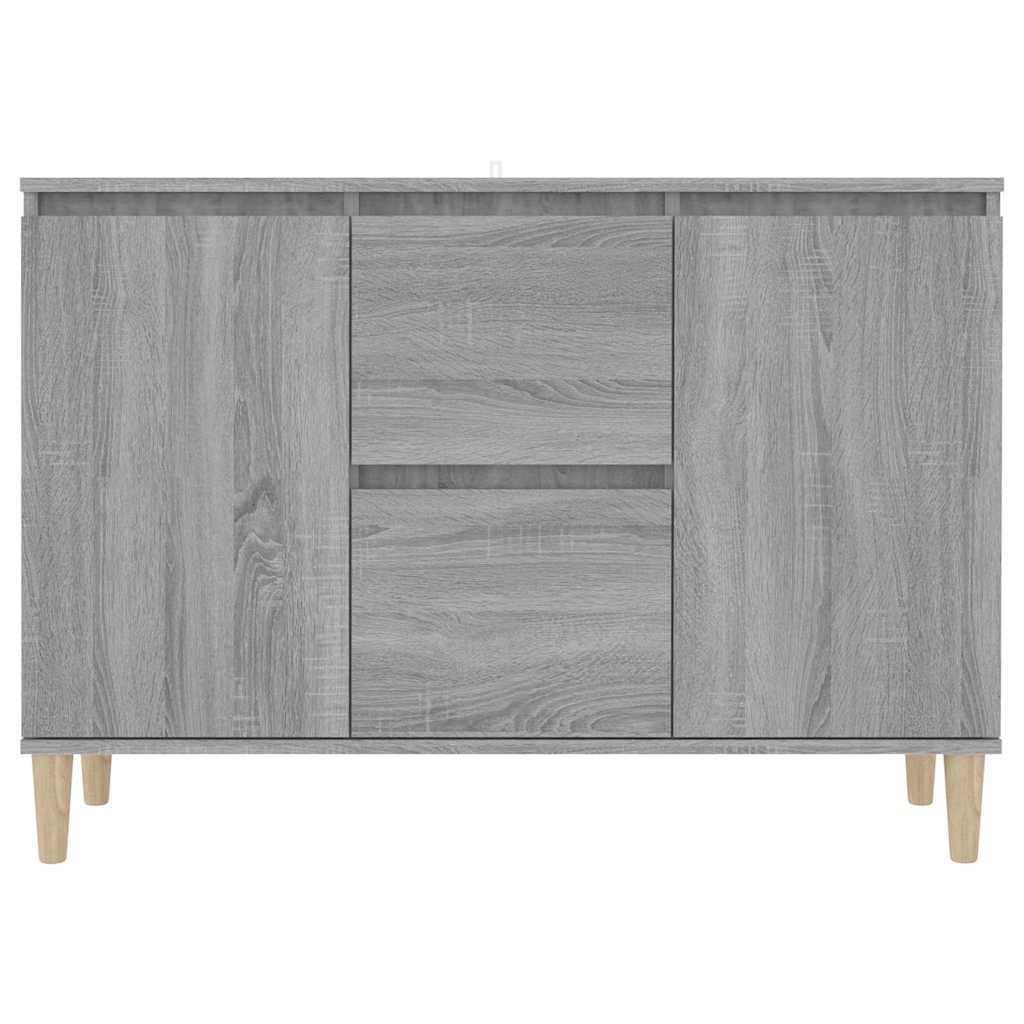 815163 vidaXL Sideboard Grey Sonoma 101x35x70 cm Engineered Wood