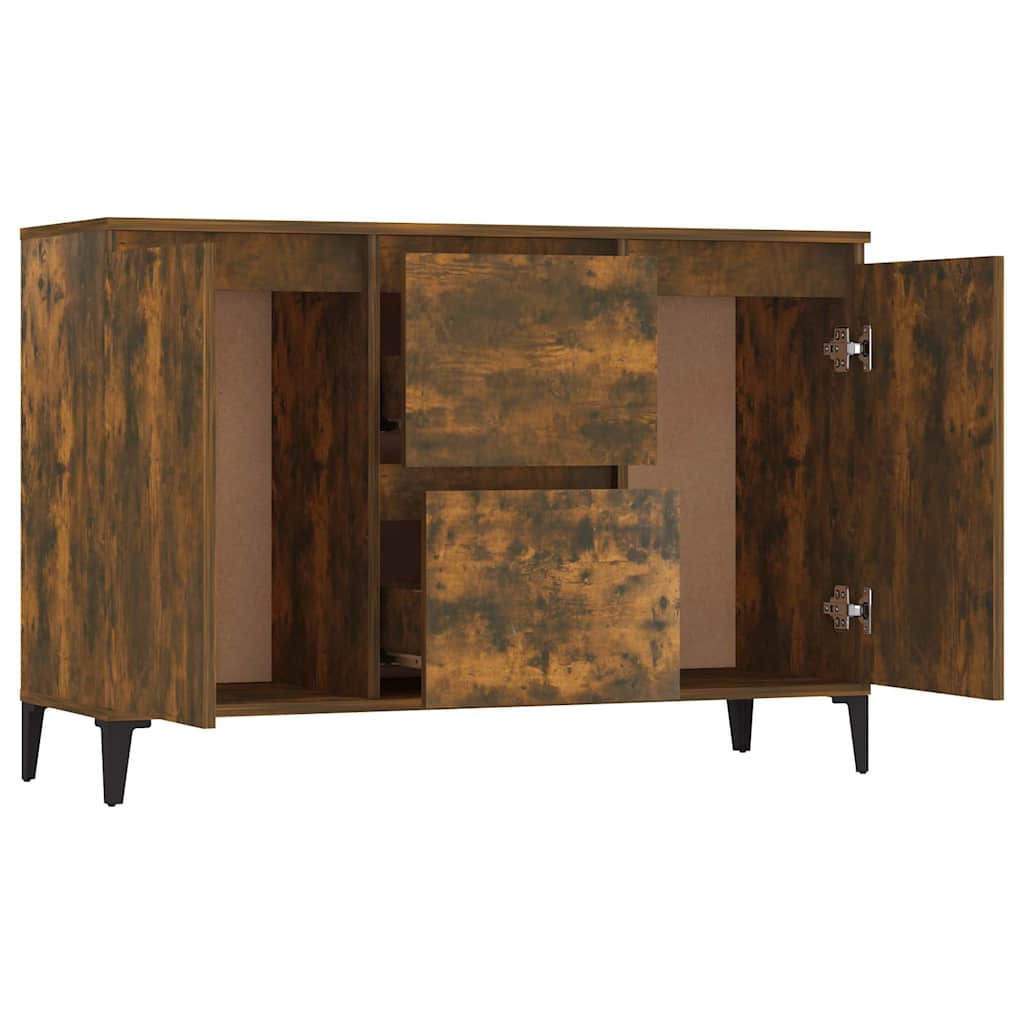 815165 vidaXL Sideboard Smoked Oak 102x35x70 cm Engineered Wood