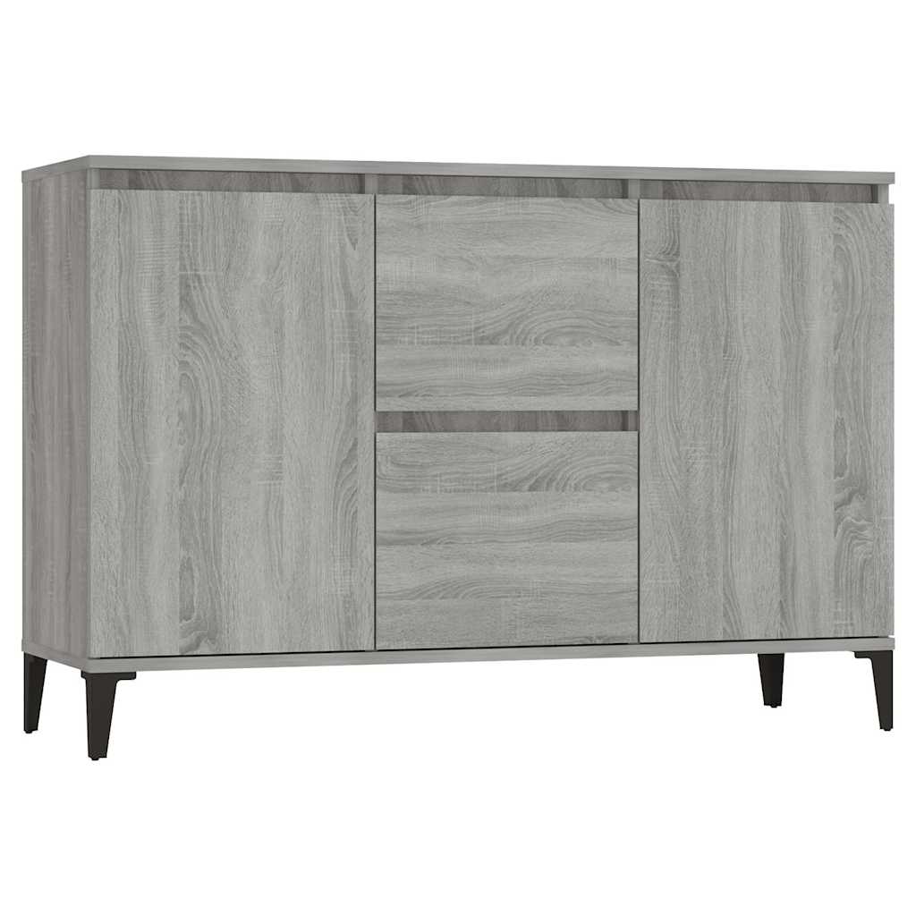 815166 vidaXL Sideboard Grey Sonoma 102x35x70 cm Engineered Wood