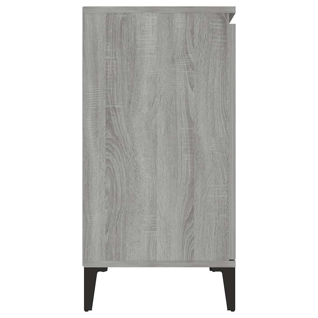 815166 vidaXL Sideboard Grey Sonoma 102x35x70 cm Engineered Wood