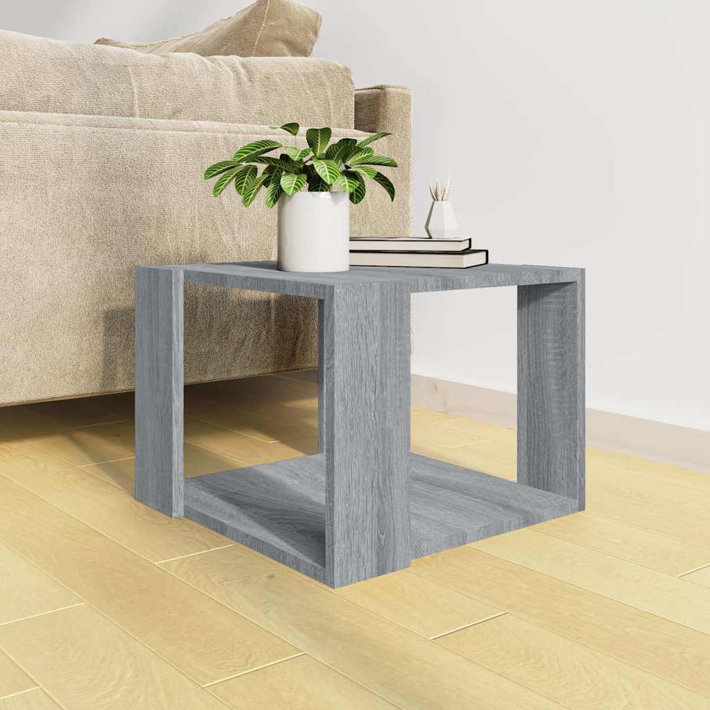 815169 vidaXL Coffee Table Grey Sonoma 40x40x30 cm Engineered Wood