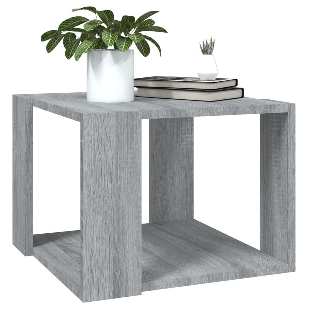 vidaXL Coffee Table Grey Sonoma 40x40x30 cm Engineered Wood