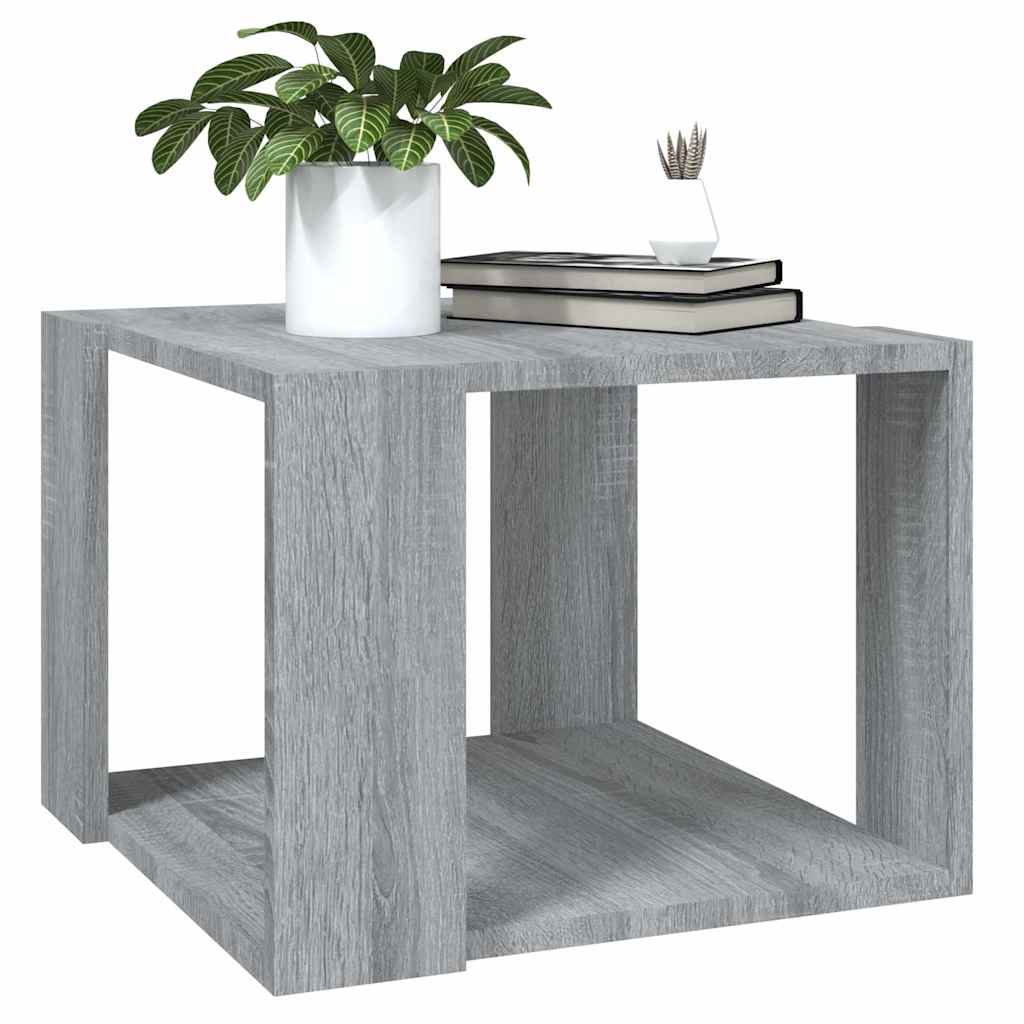 815169 vidaXL Coffee Table Grey Sonoma 40x40x30 cm Engineered Wood