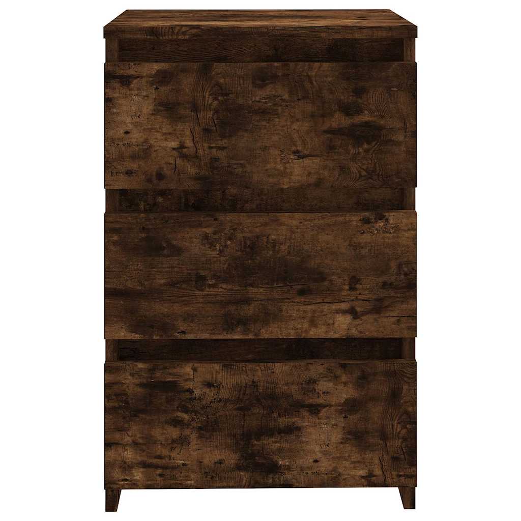 815171 vidaXL Bed Cabinet Smoked Oak 40x35x62,5 cm Engineered Wood