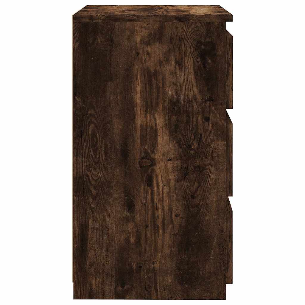 815171 vidaXL Bed Cabinet Smoked Oak 40x35x62,5 cm Engineered Wood