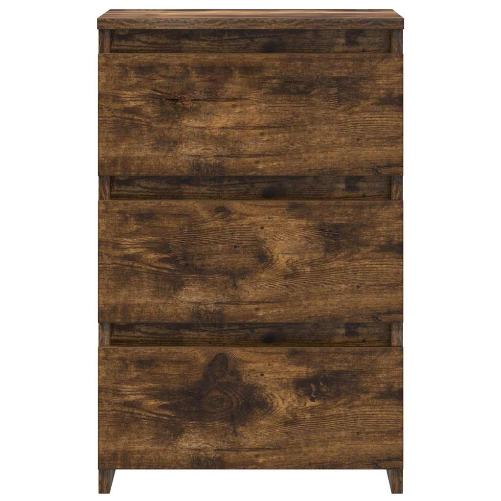Bed Cabinets 2 pcs Smoked Oak 40x35x62,5 cm Engineered Wood
