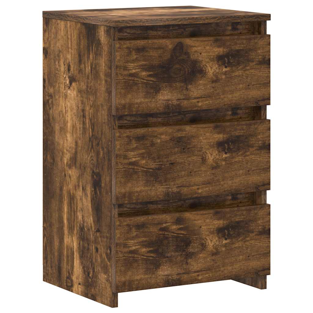 Bed Cabinets 2 pcs Smoked Oak 40x35x62,5 cm Engineered Wood