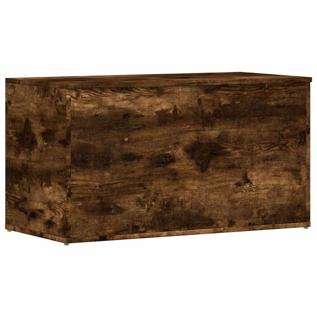 815192 vidaXL Storage Chest Smoked Oak 84x42x46 cm Engineered Wood