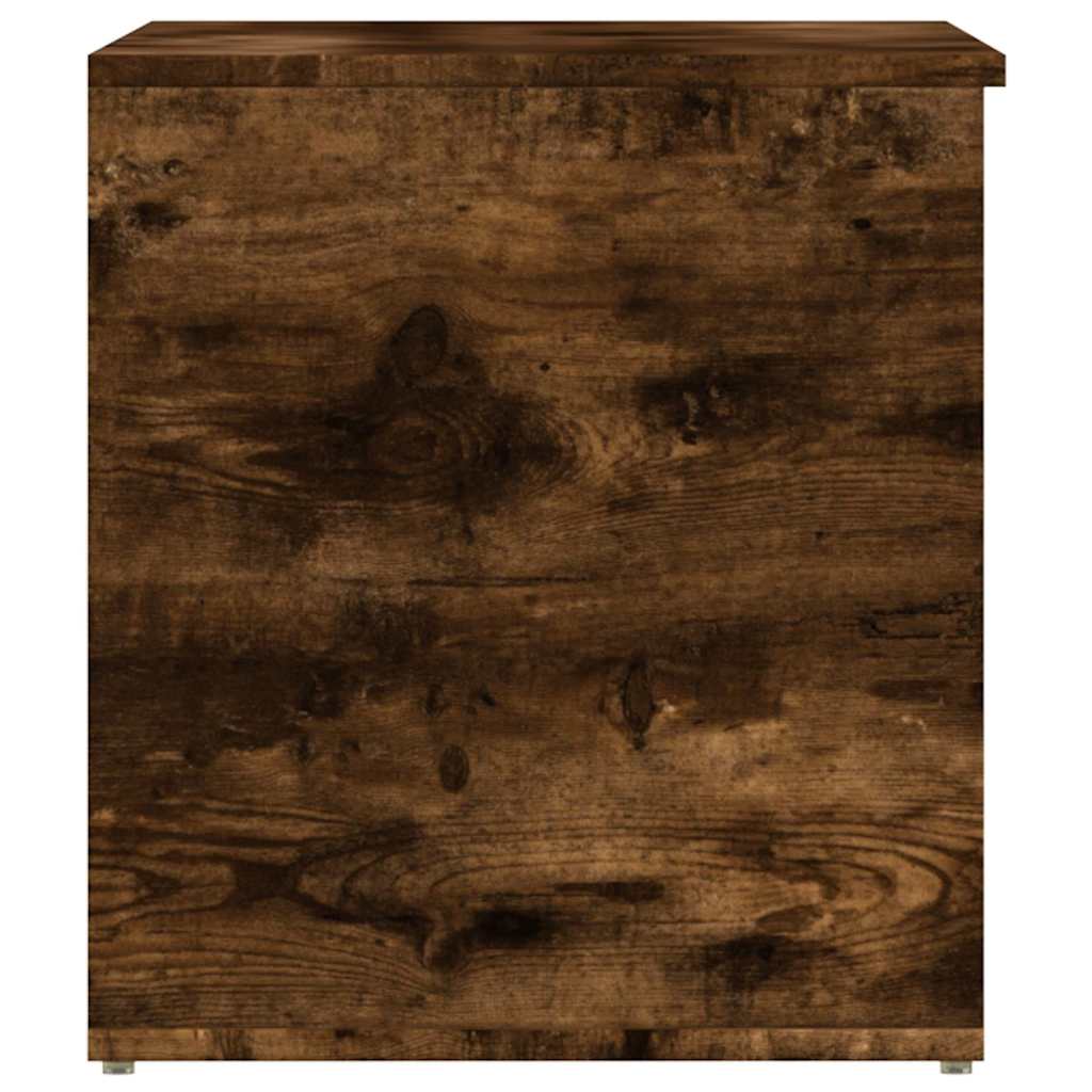 815192 vidaXL Storage Chest Smoked Oak 84x42x46 cm Engineered Wood