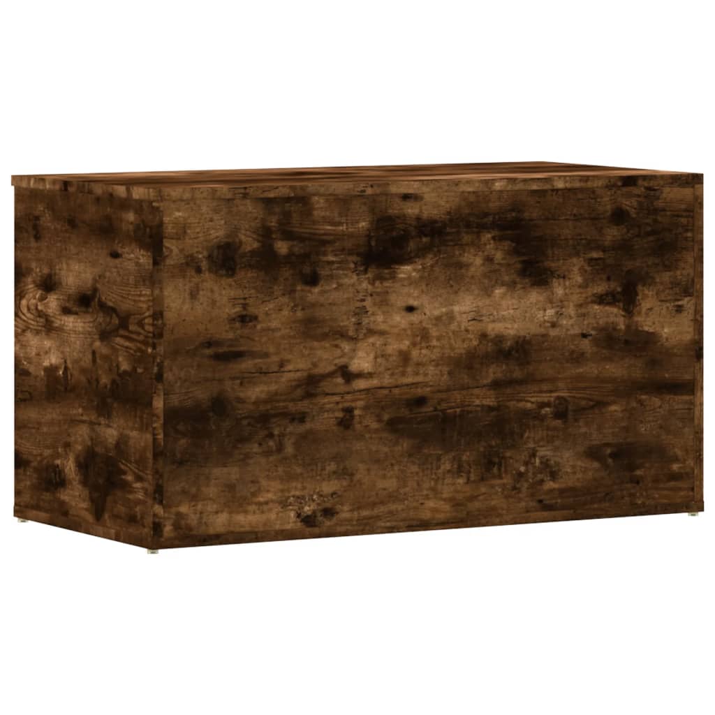 815192 vidaXL Storage Chest Smoked Oak 84x42x46 cm Engineered Wood
