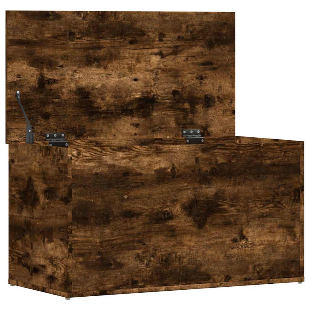 815192 vidaXL Storage Chest Smoked Oak 84x42x46 cm Engineered Wood