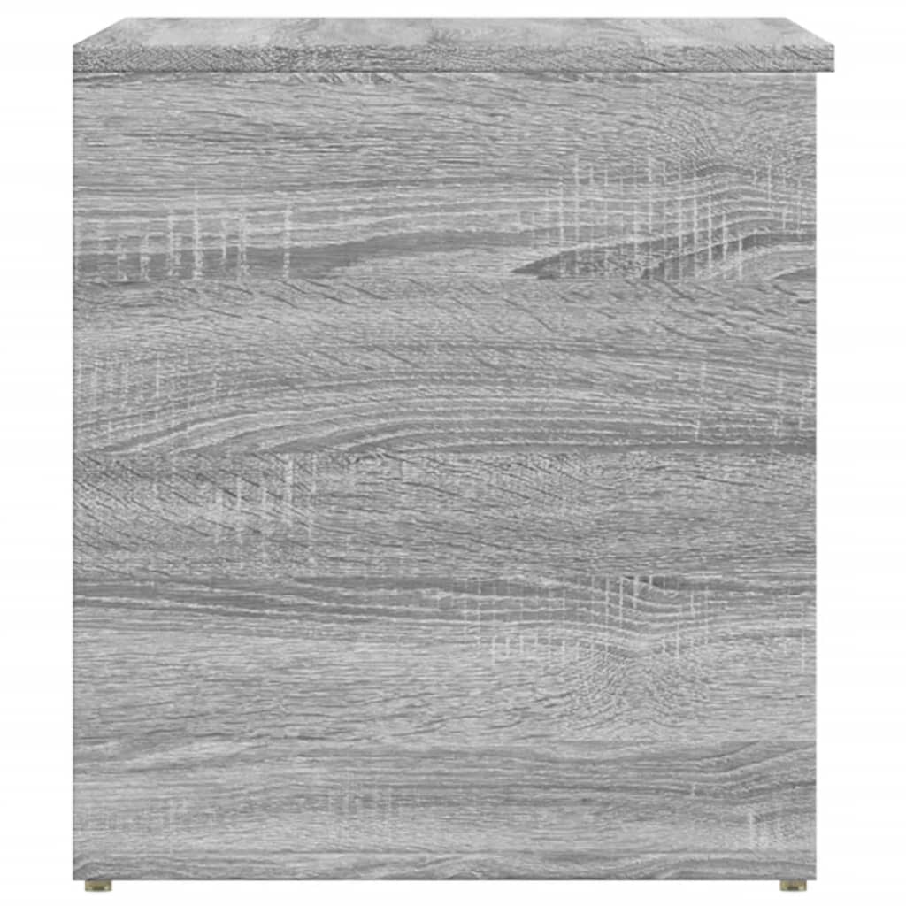 vidaXL Storage Chest Grey Sonoma 84x42x46 cm Engineered Wood