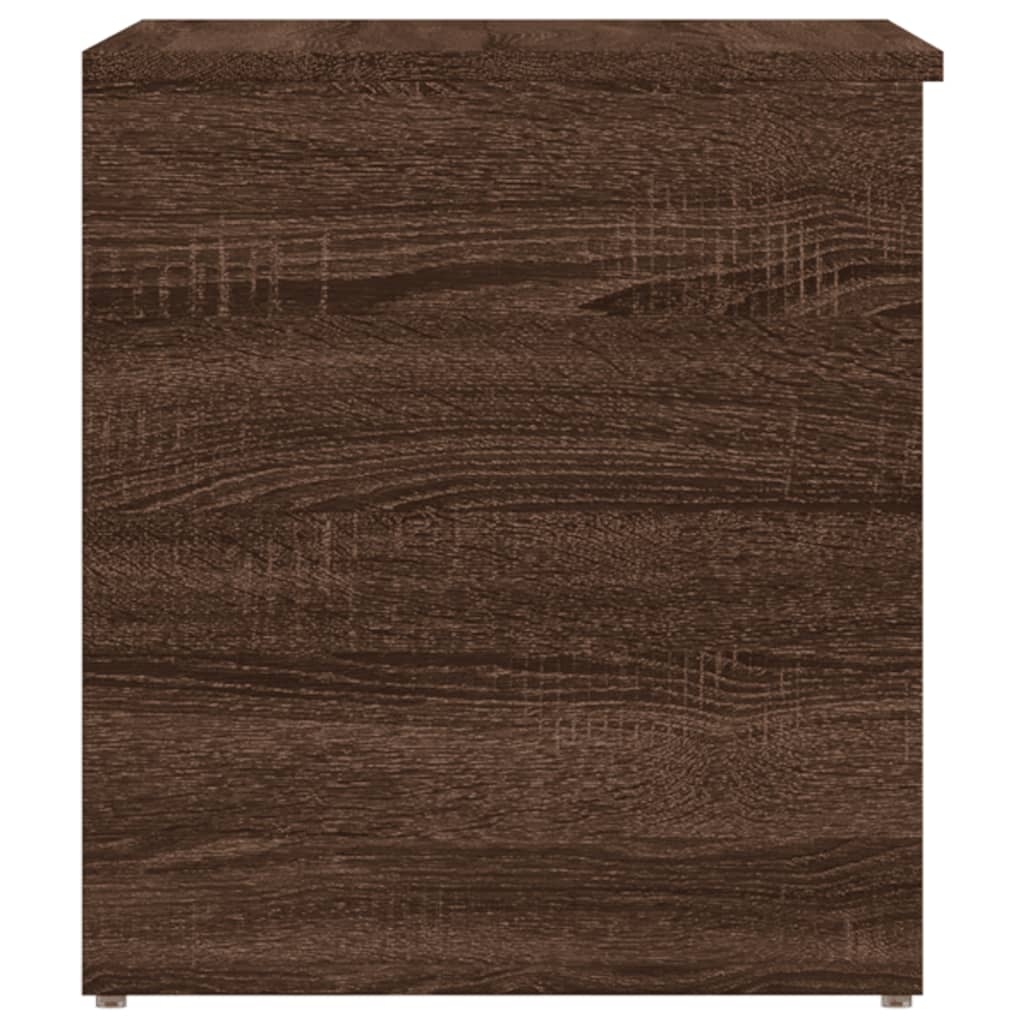 Coffre de rangement Chêne brun 84x42x46 cm Bois d'ingénierie