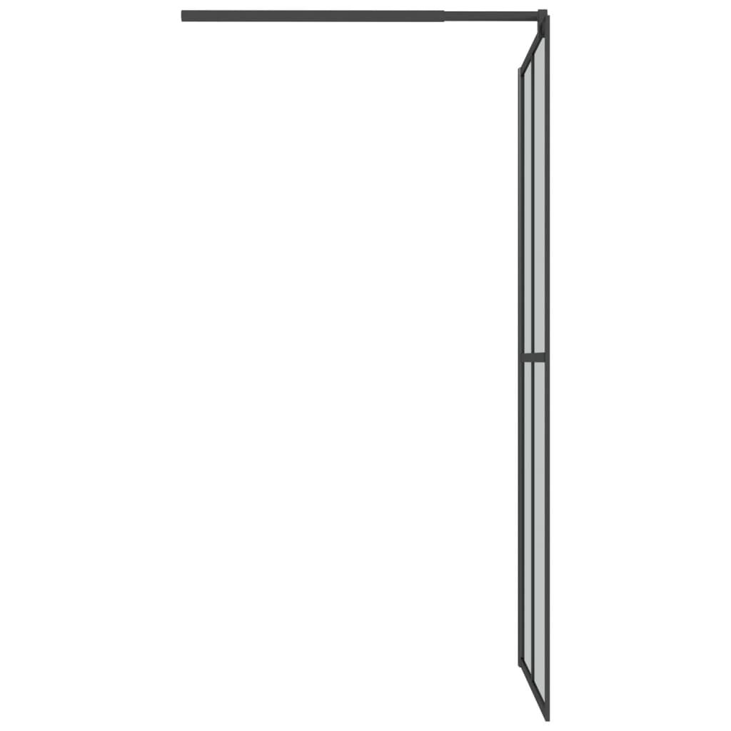 Walk-in Shower Screen 80x195 cm Dark Tempered Glass