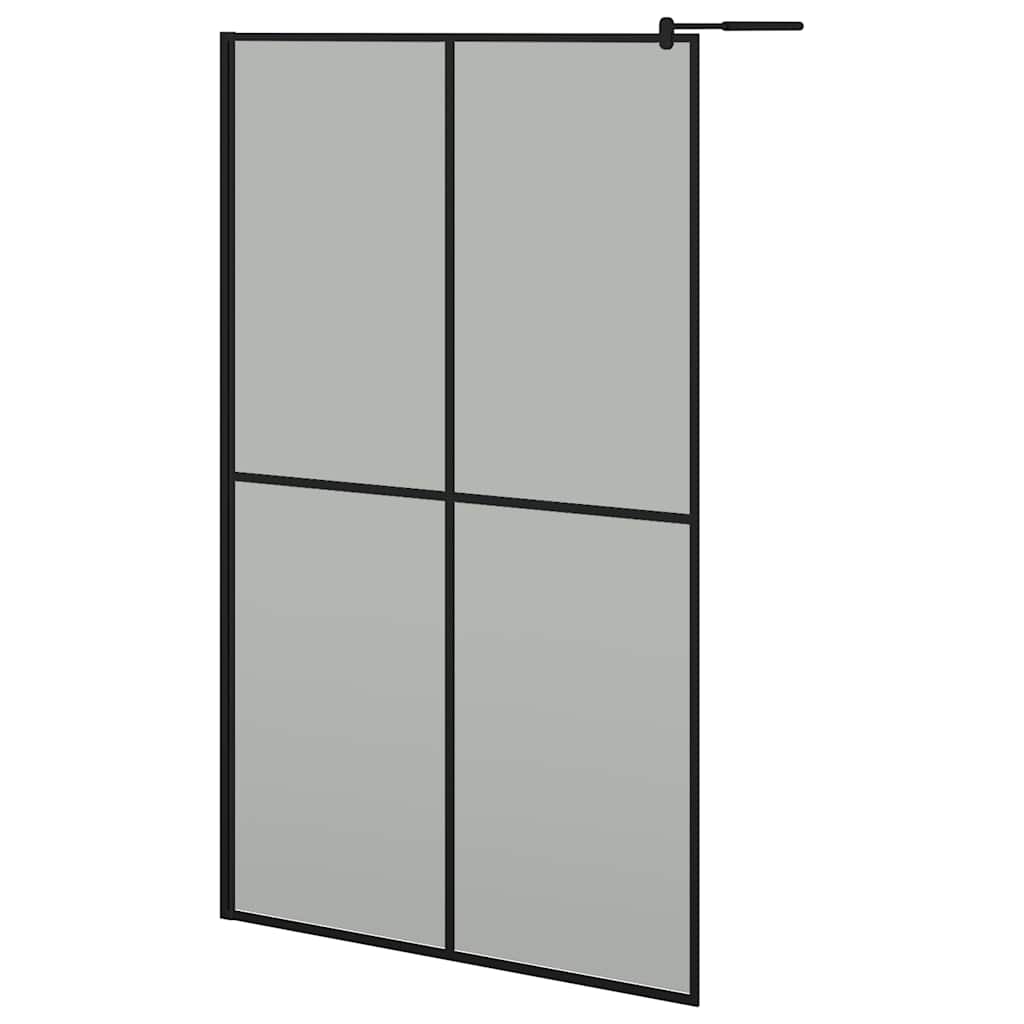 Walk-in Shower Screen 118x190 cm Dark Tempered Glass