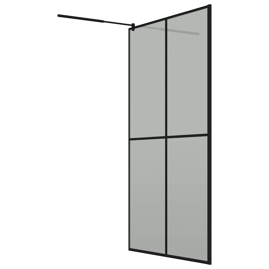 Walk-in Shower Screen 118x190 cm Dark Tempered Glass