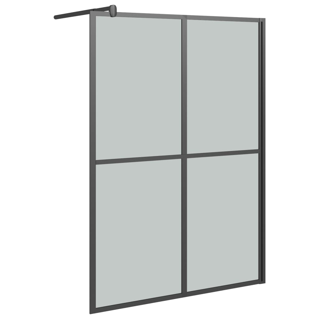 Walk-in Shower Screen 140x195 cm Dark Tempered Glass