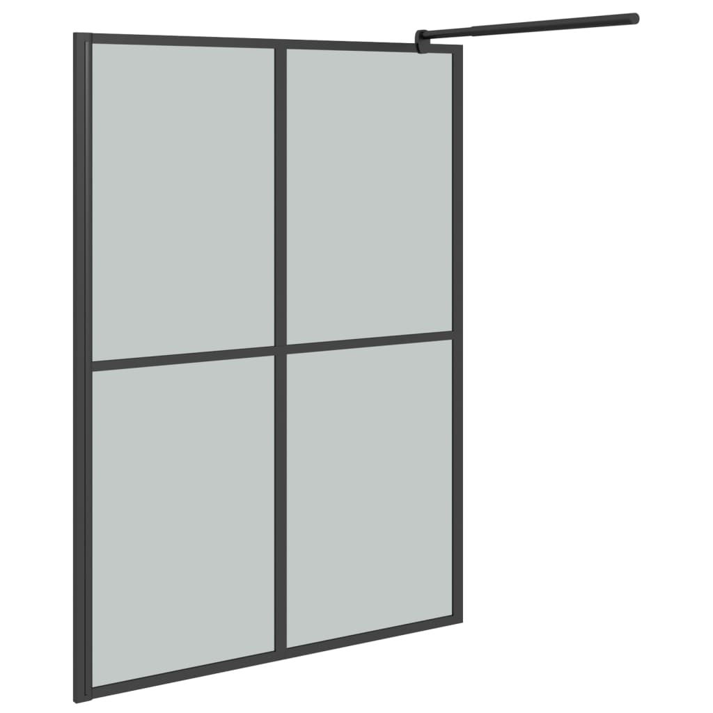 Walk-in Shower Screen 140x195 cm Dark Tempered Glass