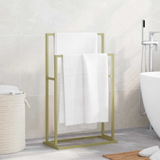 Freestanding Towel Rack Gold 48x24x78.5 cm Iron